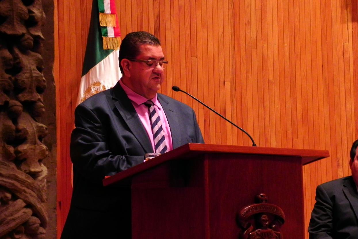 El secretario de Educación en Jalisco, maestro Francisco de Jesús Ayón López, dió el preámbulo del convenio 